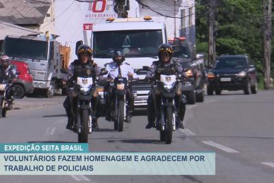 São Luís: voluntários do grupo Seita do Brasil realizam homenagem para policiais