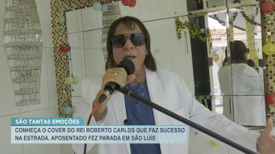 Cover de Roberto Carlos canta e encanta fãs em sua passagem por São Luís