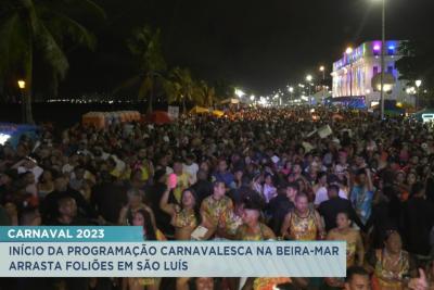 São Luís: inicio do Carnaval na Beira-Mar arrastou foliões neste sábado (18) 
