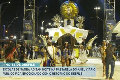 São Luís: Escolas de Samba agitam a noite na Passarela do Samba no Anel Viário