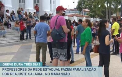 Professores da rede estadual fazem paralisação por reajuste salarial no MA