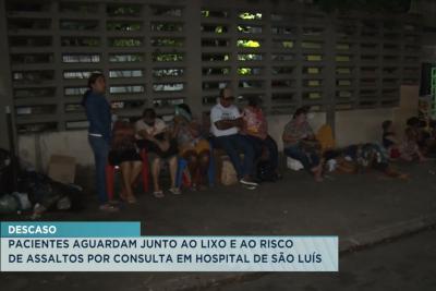São Luís: pacientes aguardam junto ao risco de assalto por consultas em hospital
