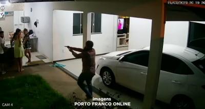 Porto Franco: câmeras de segurança flagram assalto a residência 