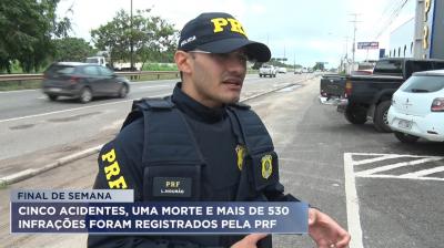 PRF registra 5 acidentes com uma morte no último fim de semana no MA