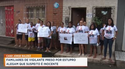 Família protesta por prisão de motorista suspeito de estupro