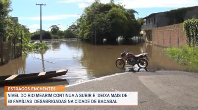 Bacabal: cheia do Rio Mearim deixa mais de 60 famílias desabrigadas