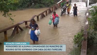 Rosário: cheia do Rio Itapecuru prejudica transporte entre comunidades