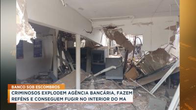 São Vicente Férrer: homens usam explosivos em tentativa de assalto a banco