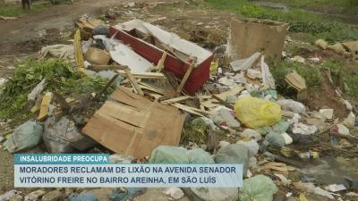 Moradores reclamam de descarte irregular de lixo na Areinha