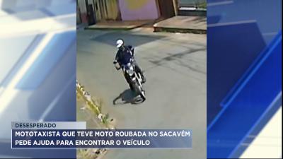 Mototaxista pede ajuda para encontrar moto furtada no Sacavém