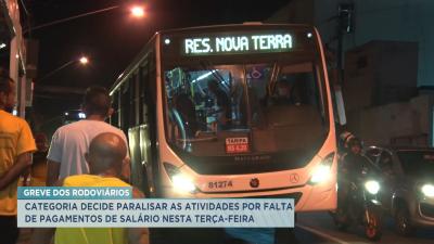 Greve de ônibus: categoria decide paralisar por falta de pagamentos de salário