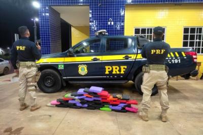 PRF apreende 56 kg de maconha do tipo skunk em Balsas