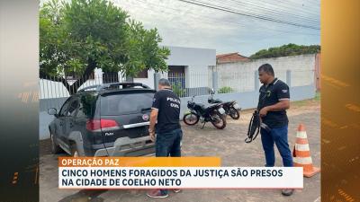 Em 72 horas, seis pessoas são presas durante a “operação paz” em coelho neto