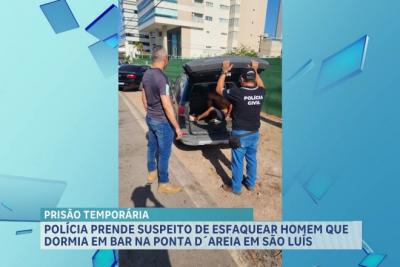 Jovem é preso suspeito de esfaquear homem enquanto dormia na Ponta D´Areia