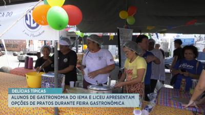 Alunos de gastronomia do IEMA e Liceu realizam feira gastronômica