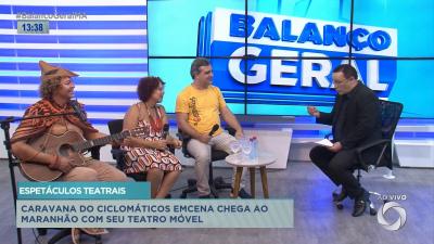 Balaço Geral entrevista integrantes do Ciclomáticos Emcena, teatro móvel em turnê pelo MA