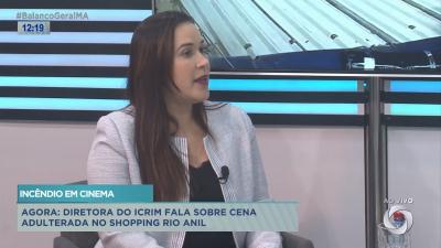 Diretora do ICRIM fala sobre cena violada no incêndio do Rio Anil Shopping