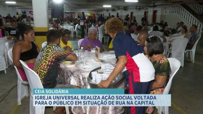 Igreja Universal realiza ação social voltada para o público em situação de rua na capital