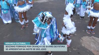 Boizinho formado por crianças do Bairro de Fátima encantam as noites de São João