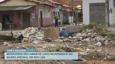 Moradores do bairro Areinha reclamam de lixão na Avenida 01