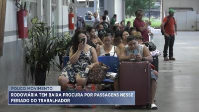 Feriado do trabalhador: rodoviária tem baixa procura por passagens