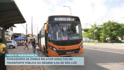 Passageiros de ônibus relatam assaltos no transporte público de São Luís