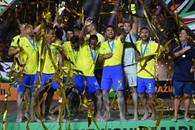 Brasil conquista a sexta estrela na Copa do Mundo de Beach Soccer