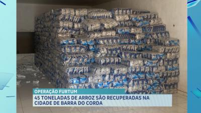 Operação recupera 45 toneladas de arroz e caminhão bitrem em Barra do Corda e Imperatriz