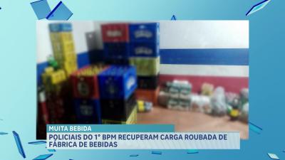 PMs recuperam carga roubada de fábrica de bebidas em São Luís