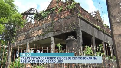 Risco de desabamento preocupa moradores no Centro da capital