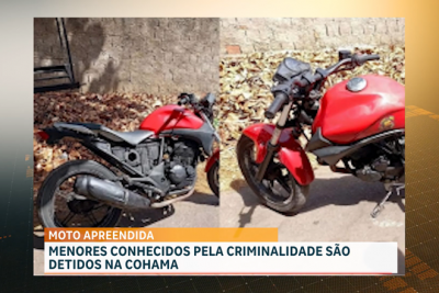 PM recupera motocicleta irregular na região do bairro Cohama