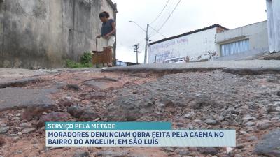 Moradores reclamam de infraestrutura após obra inacabada no Angelim