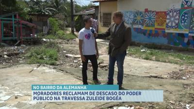 Moradores reclamam de infraestrutura no bairro Alemanha, em São Luís