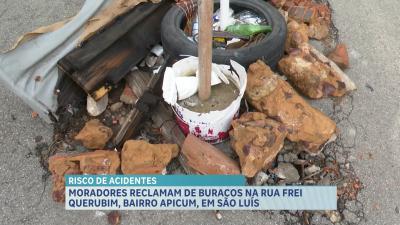 Buracos no bairro Apicum é motivo de reclamação para moradores