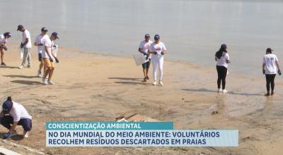 Mutirão de limpeza na Litorânea é feito em alusão ao Dia Mundial do Meio Ambiente