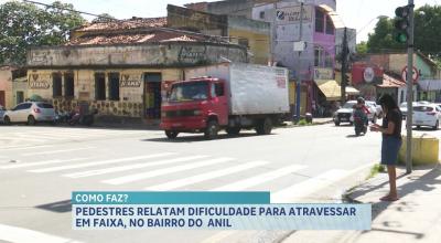 Pedestres relatam dificuldades ao atravessar  Av. Casemiro Júnior, no Anil, em São Luís