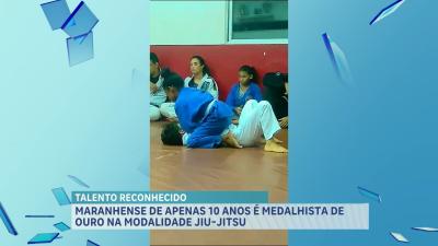 Maranhense de 10 anos é medalhista de ouro no Jiu-jitsu