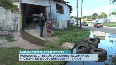 Moradores reclamam de galeria entupida na Camboa, em São Luís