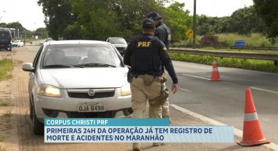 Balanço parcial da PRF registra 4 acidentes e 1 óbito durante Operação Corpus Christi