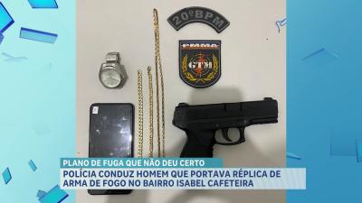 Polícia conduz homem suspeito de roubo na Vila Isabel Cafeteira, em São Luís