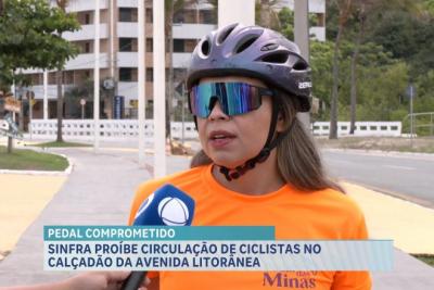 Sinfra proíbe circulação de ciclistas em trecho do calçadão da Av. Litorânea