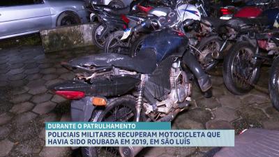 Polícia Militar recupera motocicleta roubada em São Luís