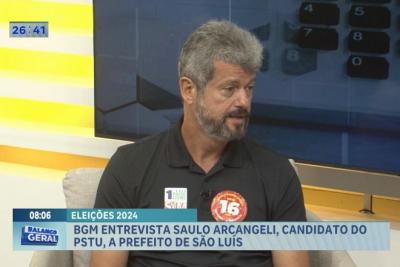 Eleições 2024: BGM entrevista candidato a prefeito de São Luís, Saulo Arcangeli (PSTU)