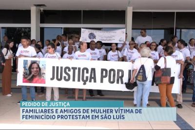 Caso Idelany: familiares e amigos de vítima de feminicídio protestam em São Luís