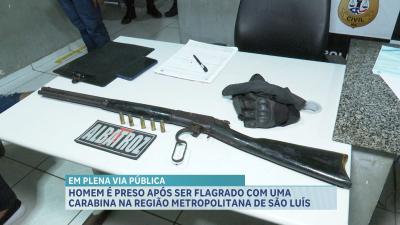 PM apreende arma de fogo em São José de Ribamar