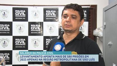 Levantamento aponta mais de 580 prisões na região metropolitana de São Luís em 2023