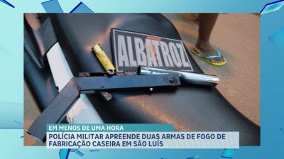 PM apreende duas armas de fabricação caseira em São Luís