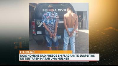 Presa dupla suspeita de participação em tentativa de assassinato em Grajaú