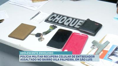 PM recupera celular roubado de entregador na Vila Palmeira