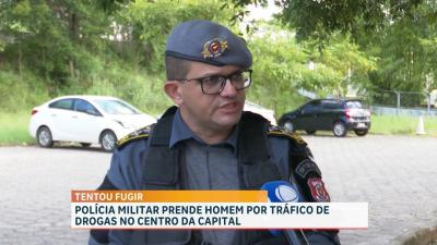 PM conduz suspeito de traficar entorpecentes no centro de São Luís